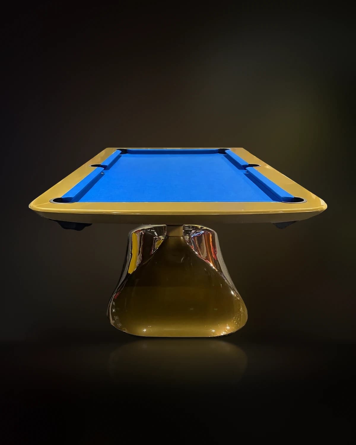Billard design laqué or — photo 1 sur 2