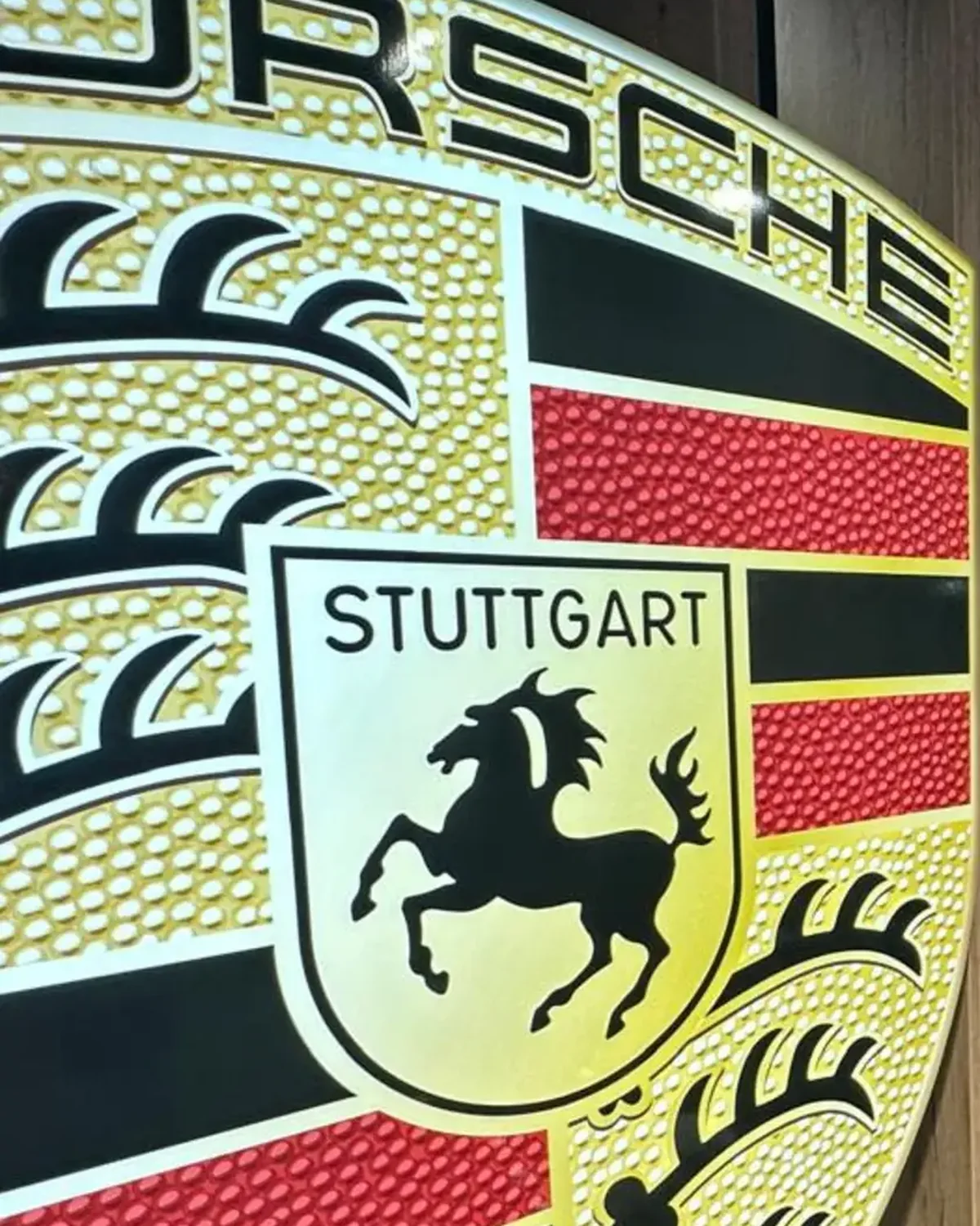 Enseigne murale Porsche Stuttgart