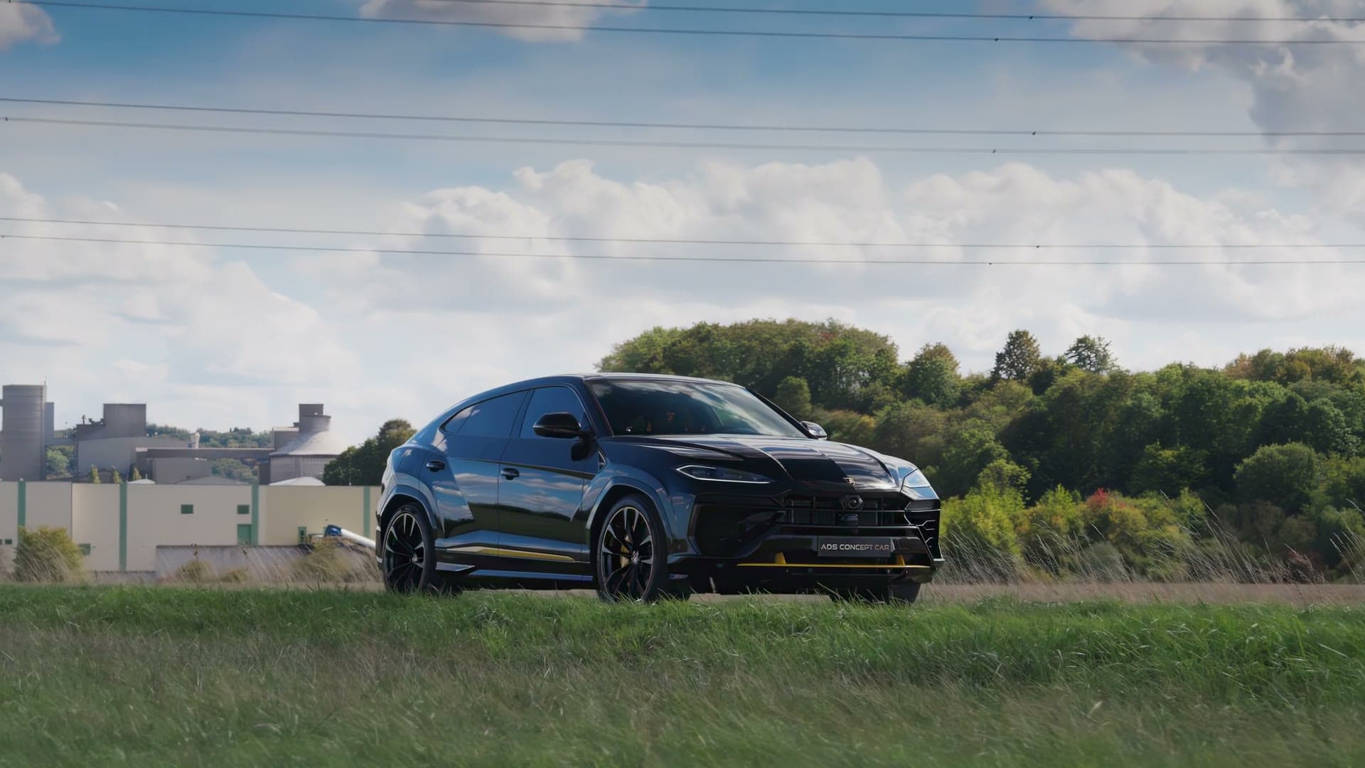 Lamborghini Urus noir mat — location mariage, ADS Concept Car Foetz